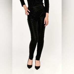 Frank Lyman Leopard Print High Waist Leggings in SP  NWT